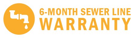 6-month sewer line warranty logo