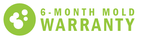 6-month mold warranty logo