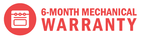 6-month mechanical warranty logo