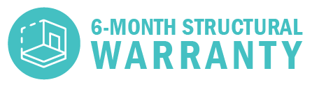 6-month structural warranty logo