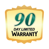 90-day warranty badge